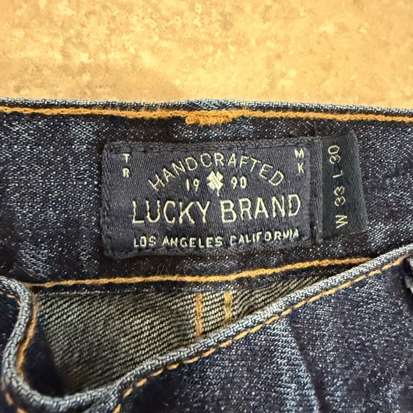 Lucky Brand 181 Relaxed Straight Fit Dark Blue Jeans - Picture 3 of 5